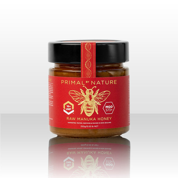 Primal By Nature Glass Jar Genuine 100% Pure Manuka Honey UMF16+ MGO573+ 250g