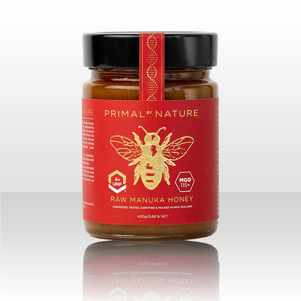 Primal By Nature Glass Jar Genuine 100% Pure Manuka Honey UMF6+ MGO113+ 400g